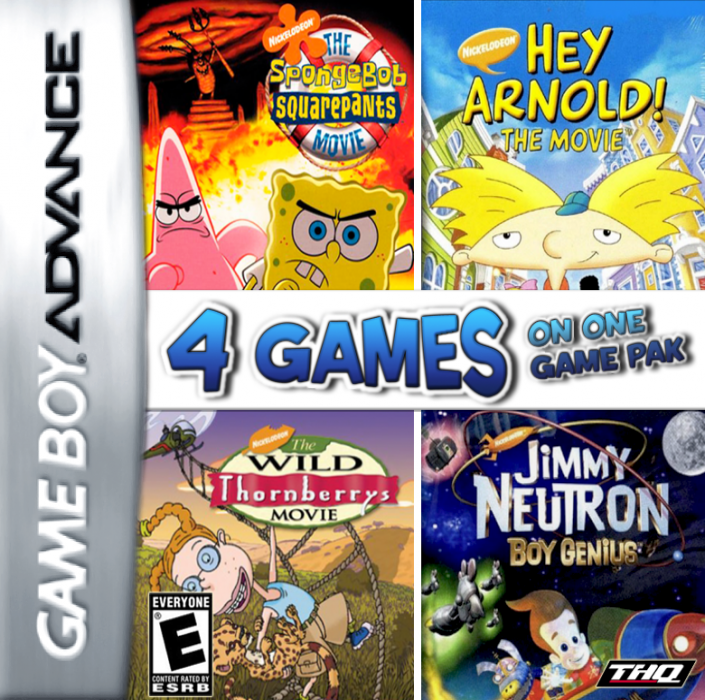 4 Games on One Game Pak box art