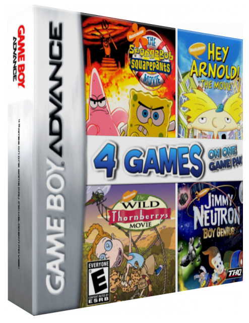 4 Games on One Game Pak — box-3D (US)