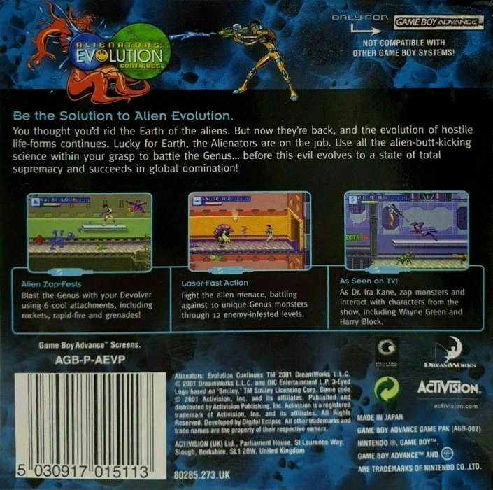 Alienators - Evolution Continues — box-2D-back (EU)