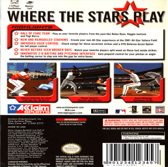 All-Star Baseball 2004 Featuring Derek Jeter — box-2D-back (US)