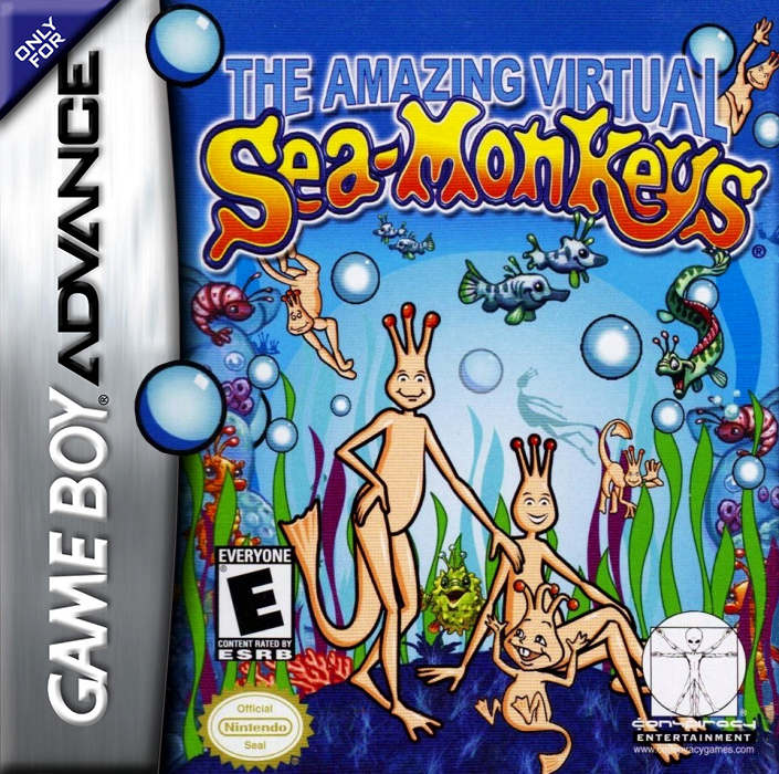 Amazing Virtual Sea-monkeys, The box art