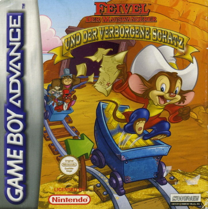An American Tail - Fievel's Gold Rush — box-2D (DE)