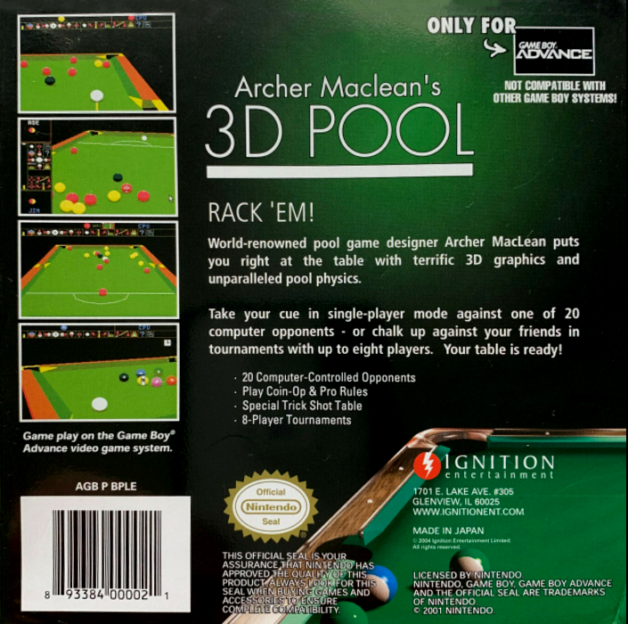 Archer Maclean's 3d Pool — box-2D-back (US)