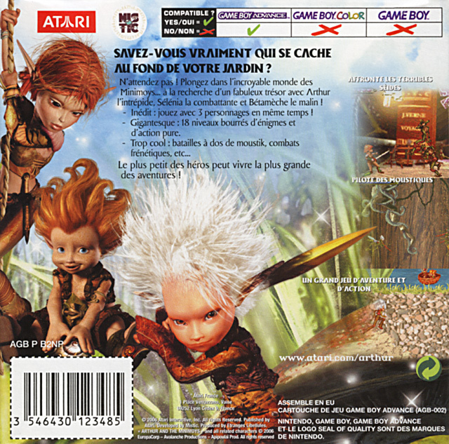 Arthur and the Invisibles — box-2D-back (FR)