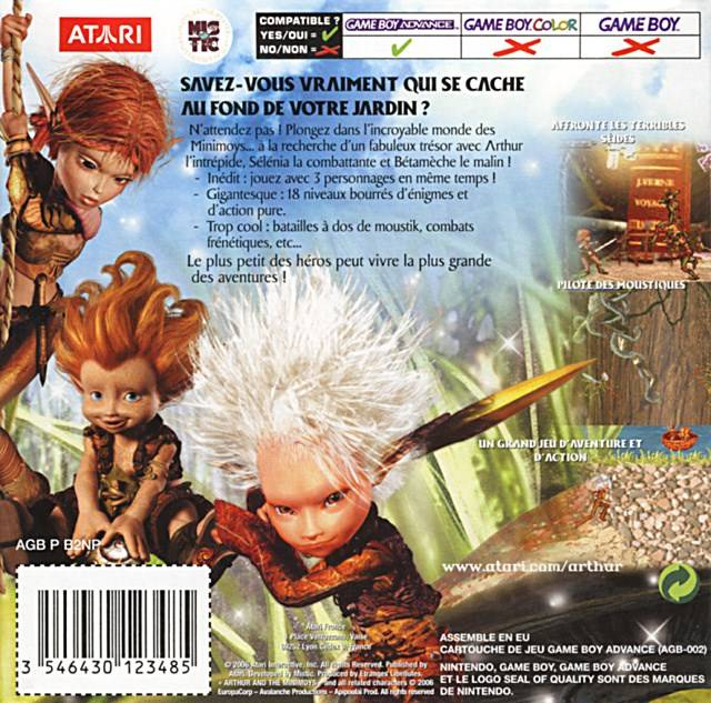 Arthur and the Invisibles — box-2D-back (EU)