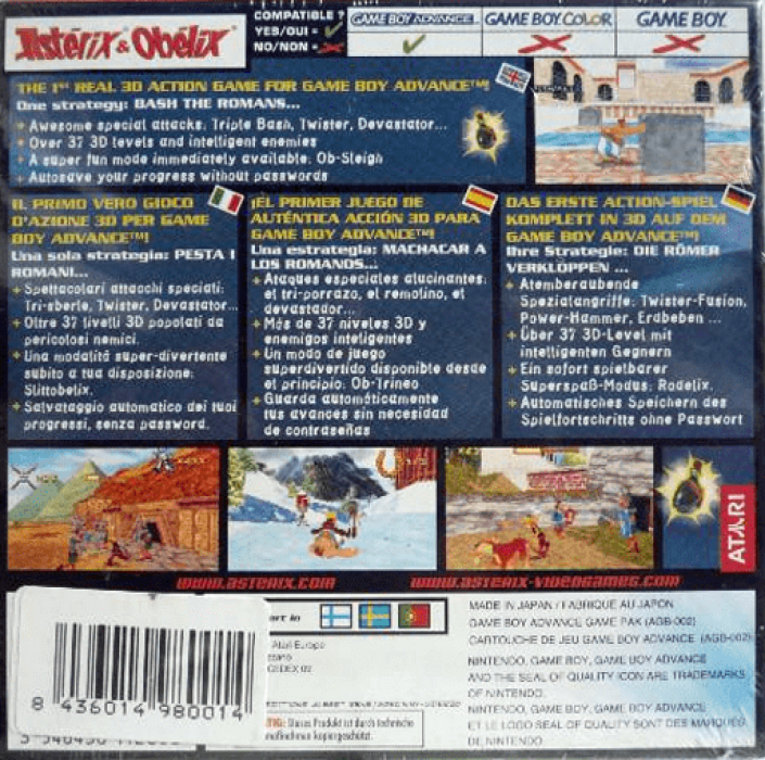 Astérix And Obélix Xxl — box-2D-back (EU)