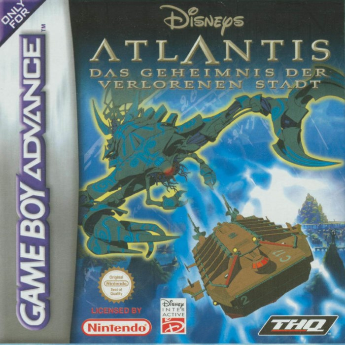 Atlantis - The Lost Empire — box-2D (DE)