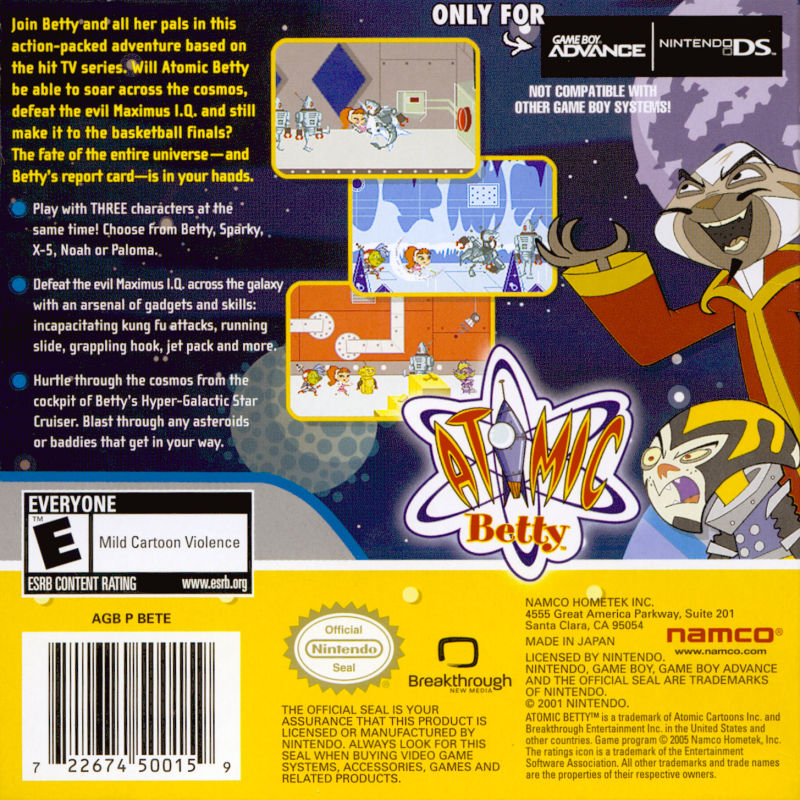 Atomic Betty — box-2D-back (US)