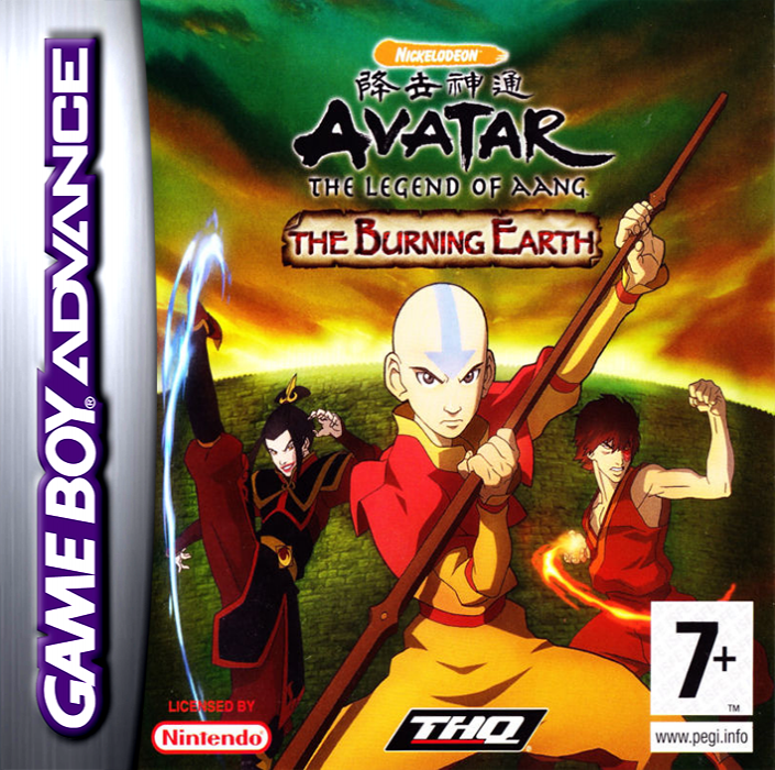 Avatar - The Legend of Aang - The Burning Earth — box-2D (EU)