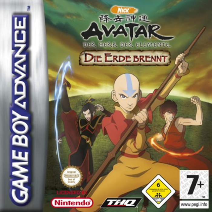 Avatar - The Legend of Aang - The Burning Earth — box-2D (DE)