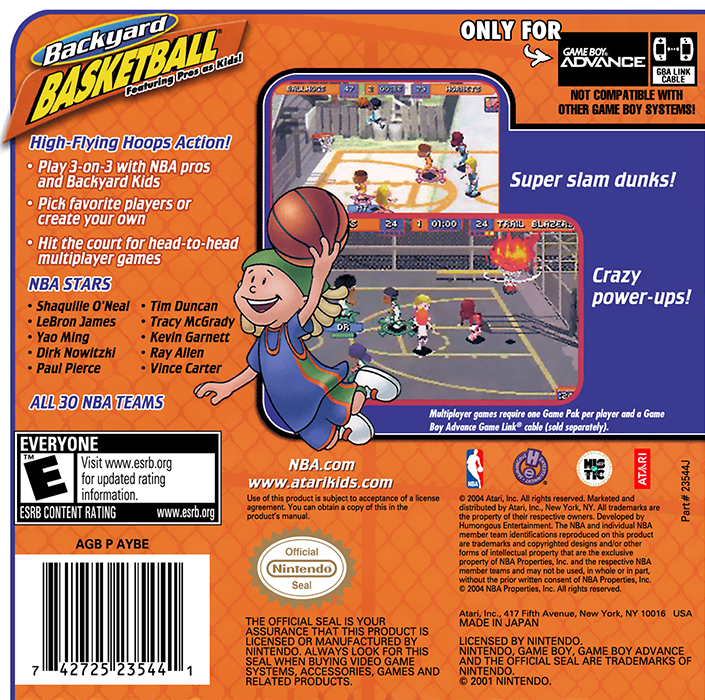 Backyard Basketball — box-2D-back (US)