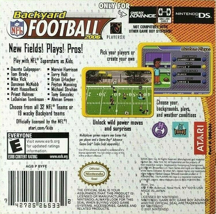 Backyard Football 2006 — box-2D-back (US)
