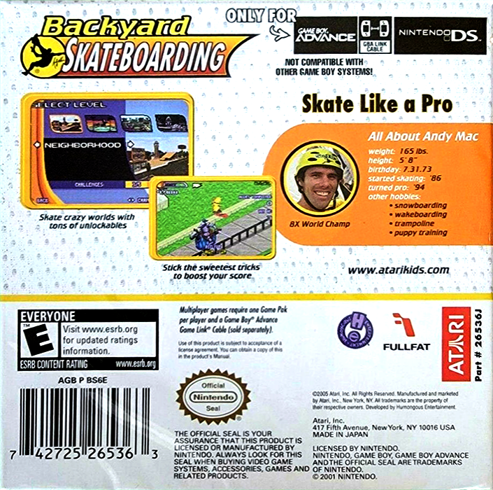 Backyard Skateboarding — box-2D-back (US)
