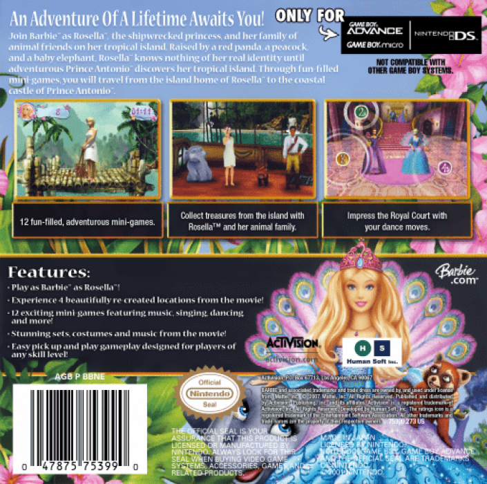 Barbie as The Island Princess — box-2D-back (US)