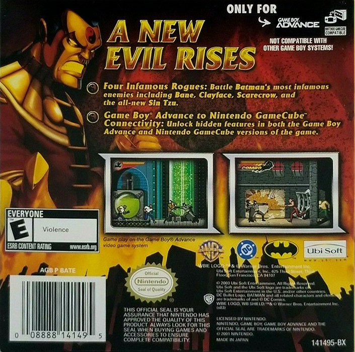 Batman - Rise Of Sin Tzu — box-2D-back (US)