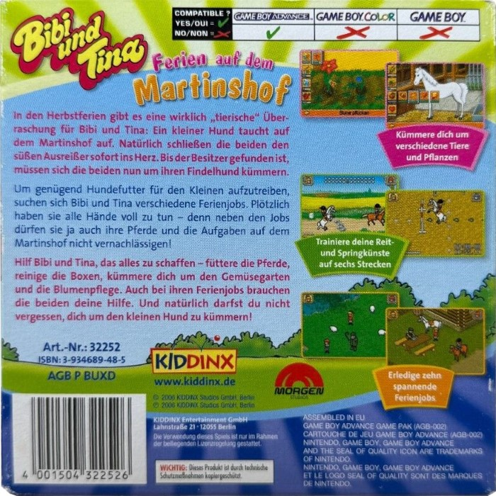 Bibi Und Tina - Ferien Auf Dem Martinshof — box-2D-back (DE)