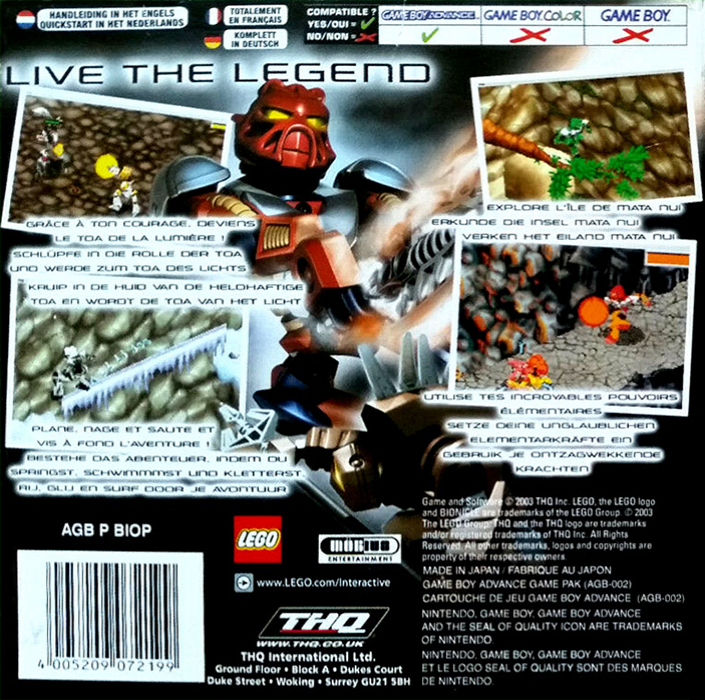 Bionicle — box-2D-back (EU)
