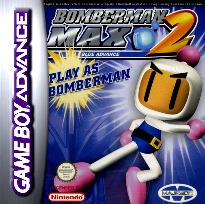 Bomberman Max 2 - Blue Advance — box-2D (EU)