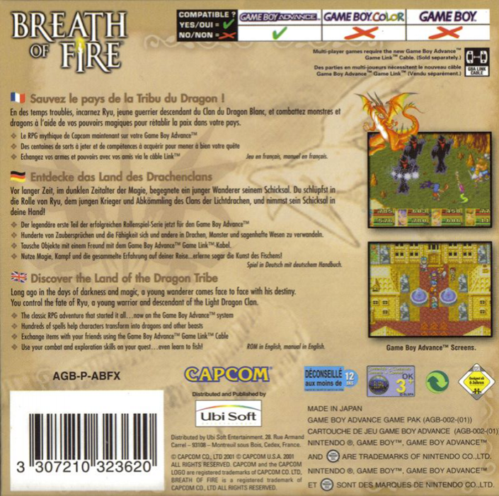 Breath Of Fire — box-2D-back (EU)