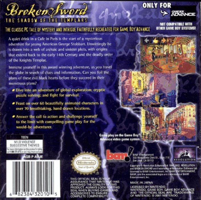 Broken Sword - The Shadow of the Templars — box-2D-back (US)