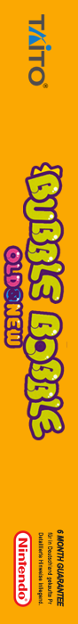 Bubble Bobble - Old And New — box-2D-side (EU)