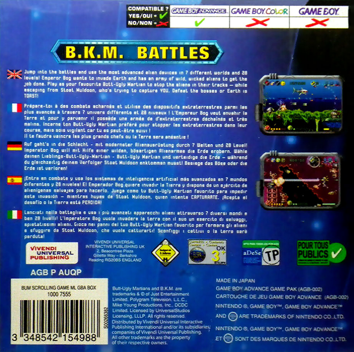 Butt-ugly Martians - B.k.m. Battles — box-2D-back (EU)