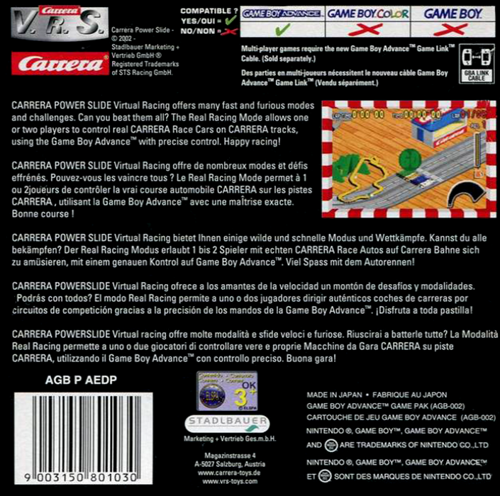 Carrera Power Slide — box-2D-back (EU)