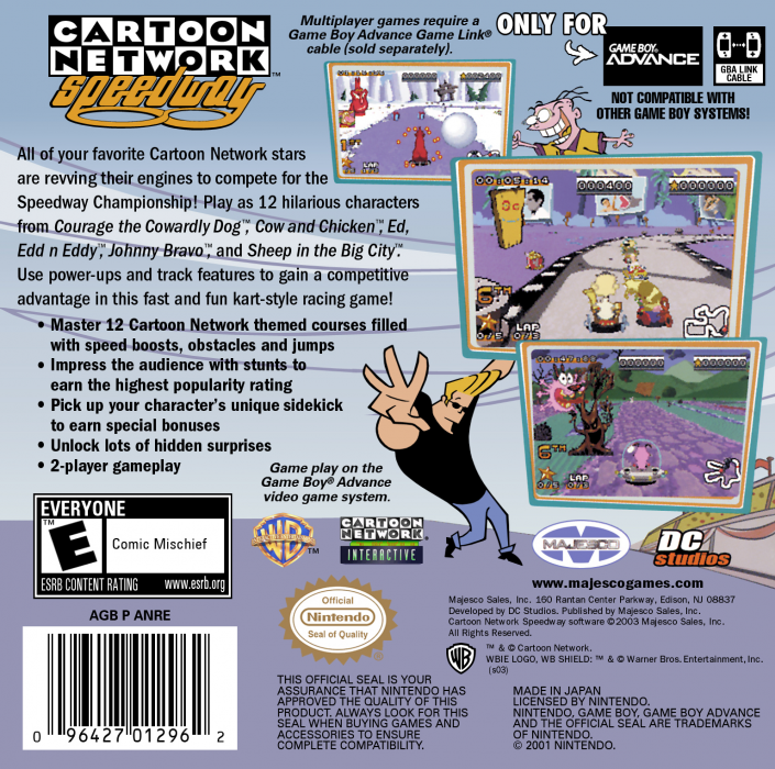 Cartoon Network Speedway — box-2D-back (US)