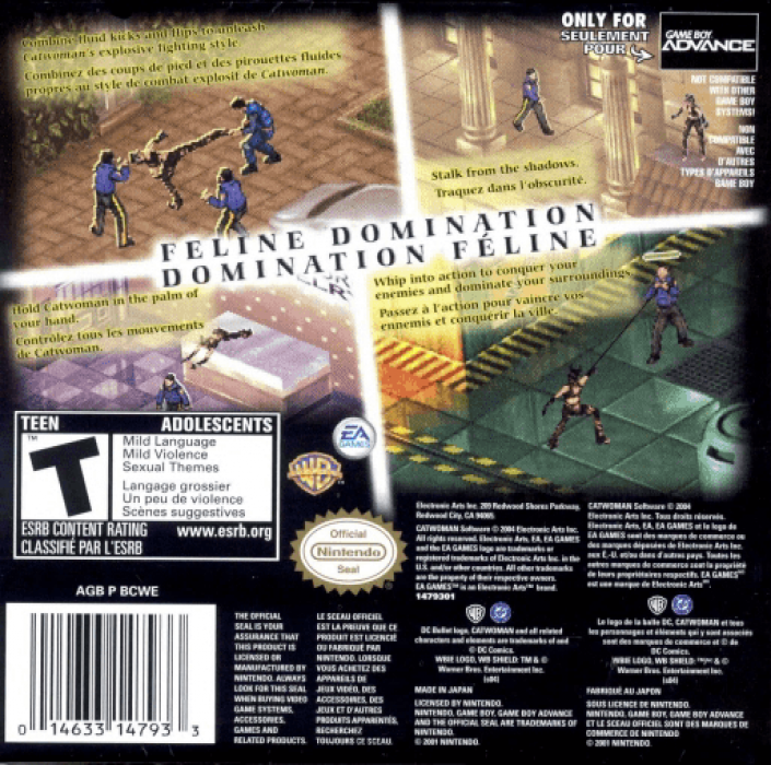 Catwoman — box-2D-back (US)