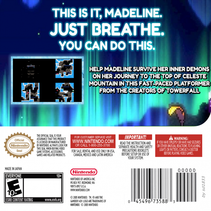 Celeste Classic — box-2D-back (US)