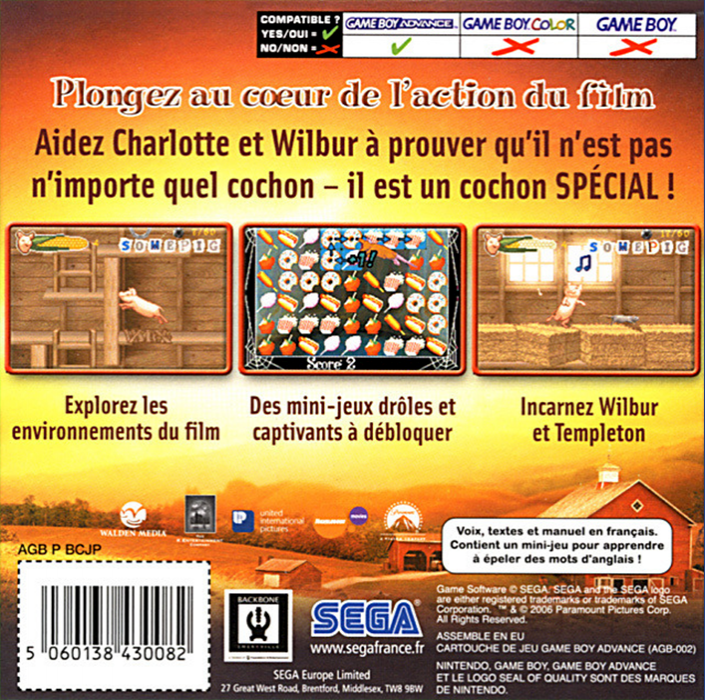 Charlotte's Web — box-2D-back (FR)