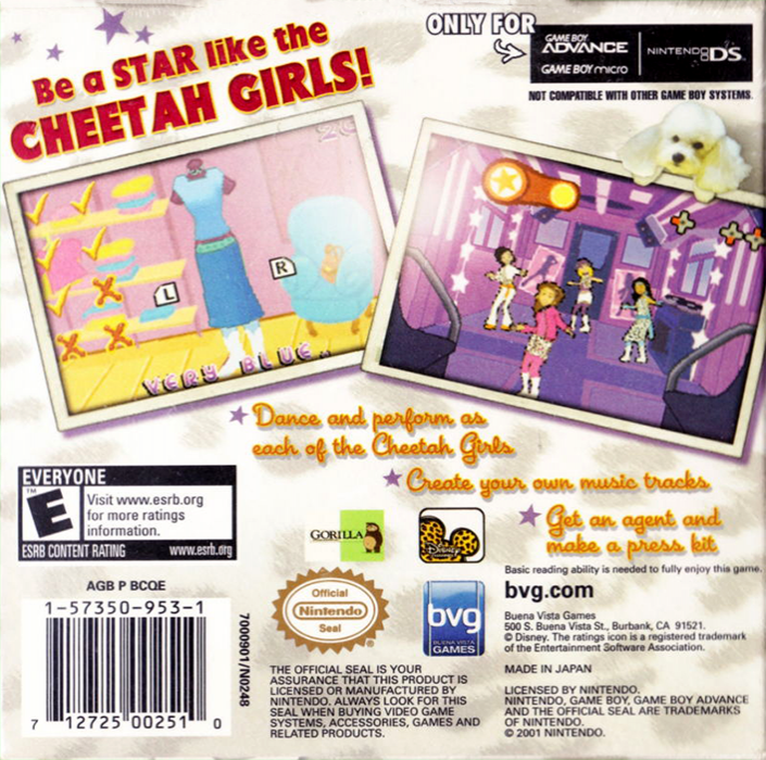 Cheetah Girls, The — box-2D-back (US)