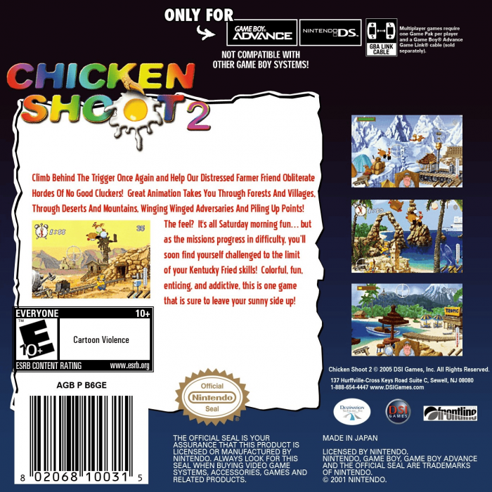 Chicken Shoot 2 — box-2D-back (US)