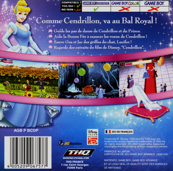 Cinderella - Magical Dreams — box-2D-back (FR)