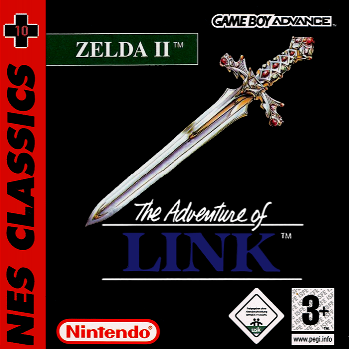 Nes Classics - Zelda 2 - The Adventure of Link — box-2D (EU)