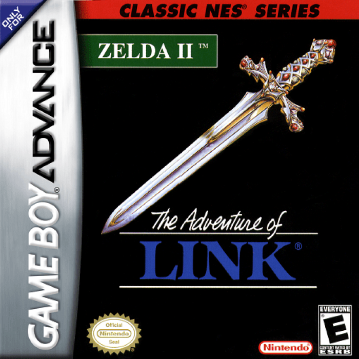Nes Classics - Zelda 2 - The Adventure of Link box art