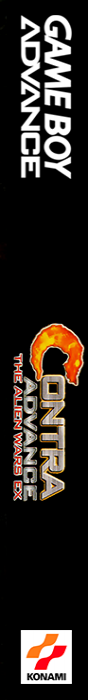 Contra Advance - The Alien Wars Ex — box-2D-side (EU)