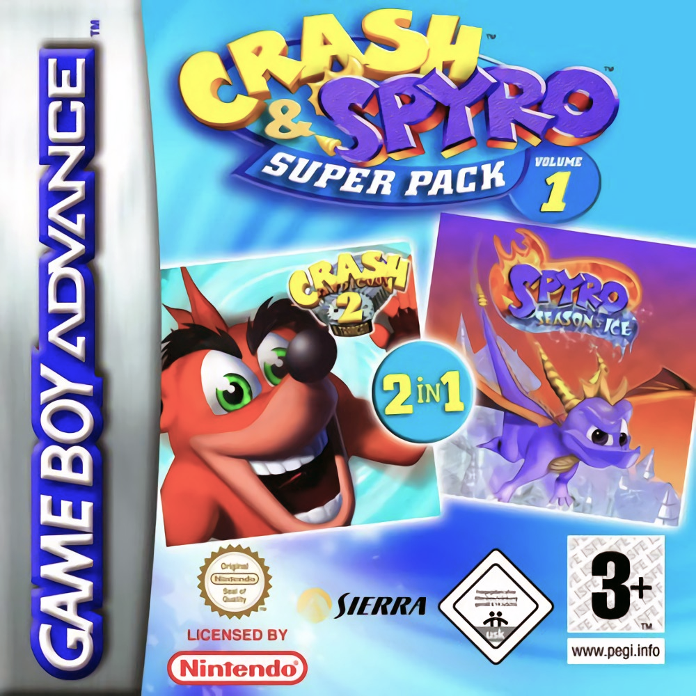 Crash And Spyro Super Pack Volume 1 — box-2D (EU)