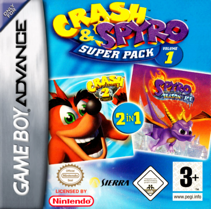 Crash And Spyro Super Pack Volume 1 box art