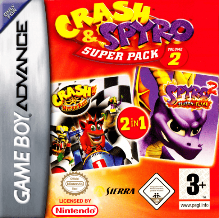 Crash And Spyro Super Pack Volume 2 box art