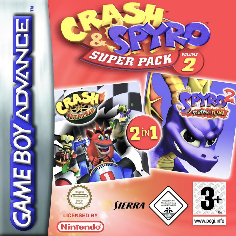 Crash And Spyro Super Pack Volume 2 — box-2D (EU)