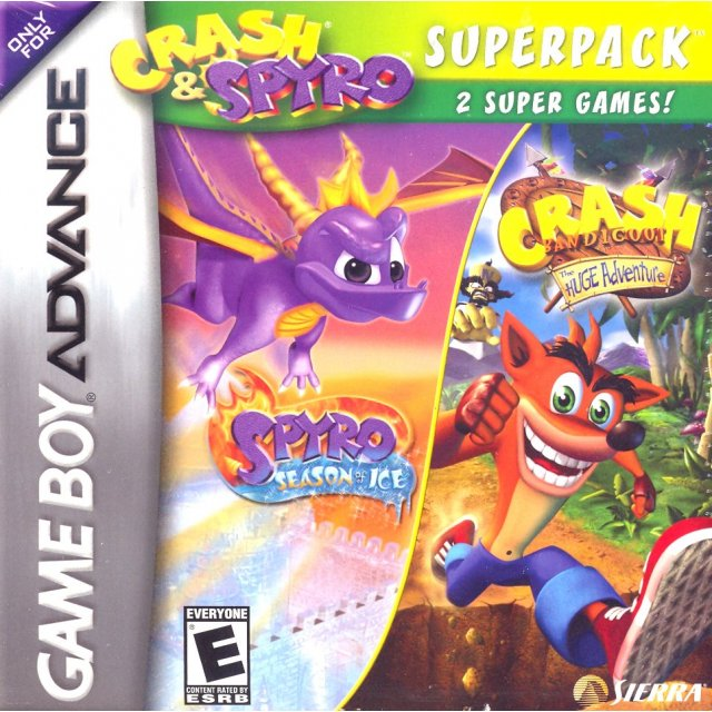 Crash And Spyro Superpack - Spyro - Season Of Ice + Crash Bandicoot - The Huge Adventure box art