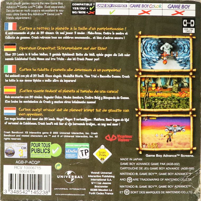 Crash Bandicoot Xs — box-2D-back (EU)