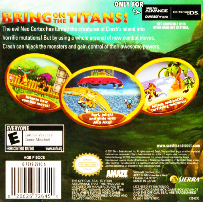 Crash Of The Titans — box-2D-back (US)