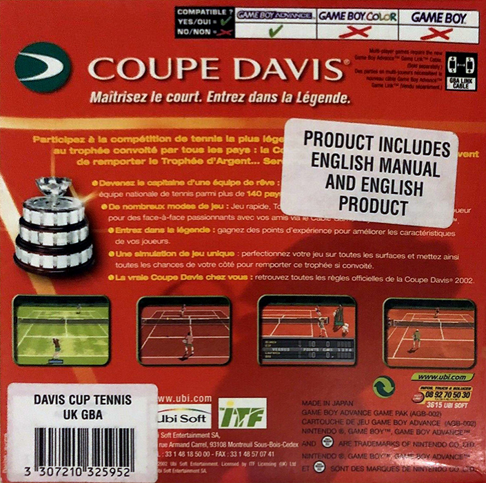 Davis Cup — box-2D-back (FR)