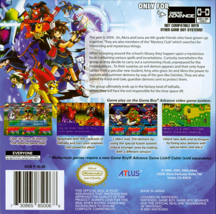 Demikids - Light Version — box-2D-back (US)