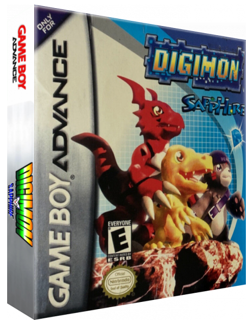 Digimon Sapphire — box-3D (US)