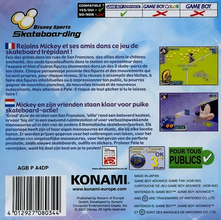 Disney Sports - Skateboarding — box-2D-back (EU)