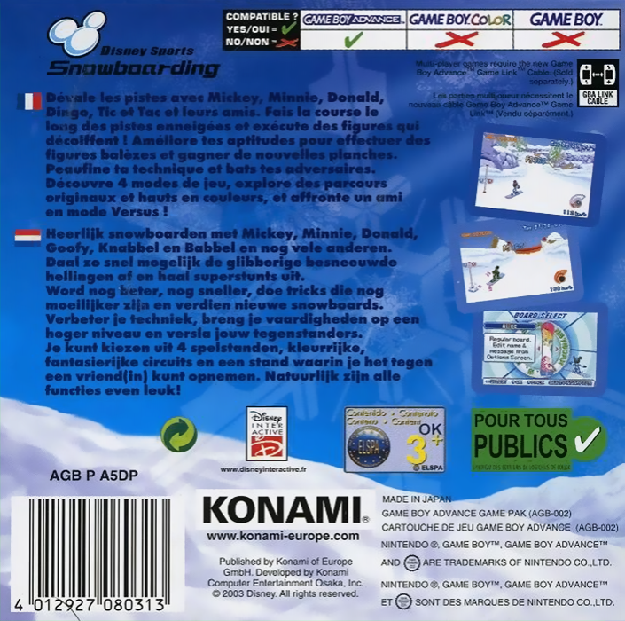 Disney Sports Snowboarding — box-2D-back (EU)