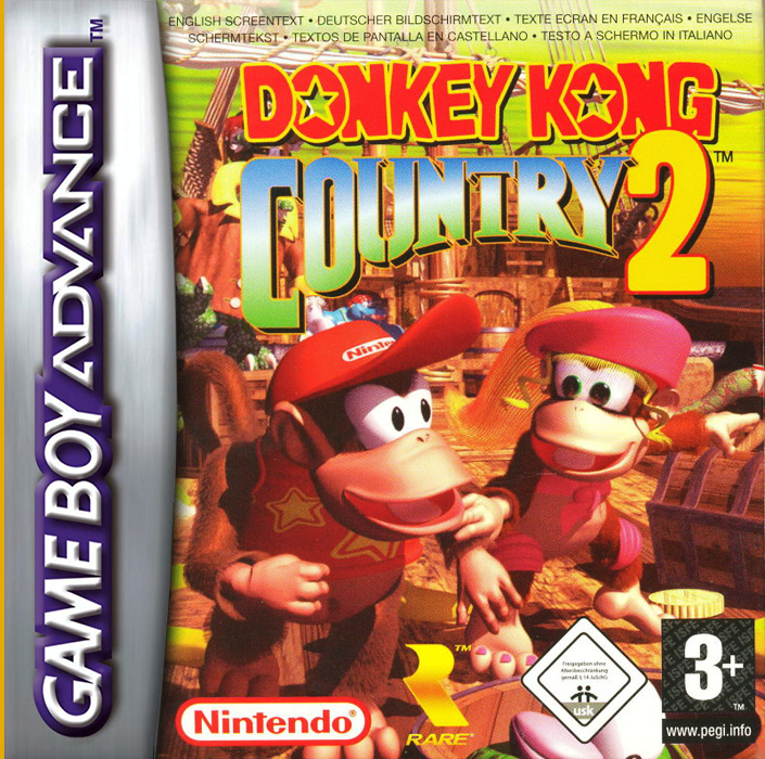 Donkey Kong Country 2 — box-2D (EU)